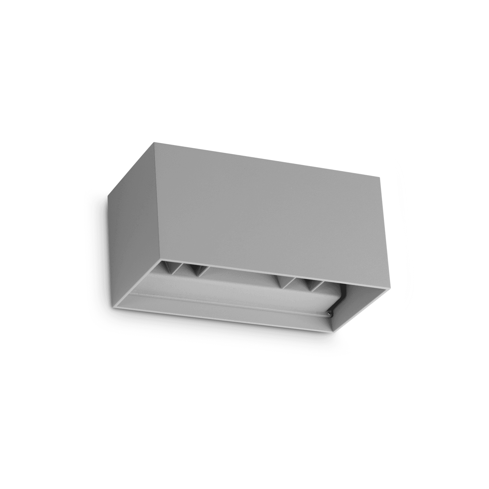 ATOM APPLIQUE DA ESTERNO 25 W On-Off 2100 lm 3000 K GRIGIO IP54 DOPPIA EMISSIONE