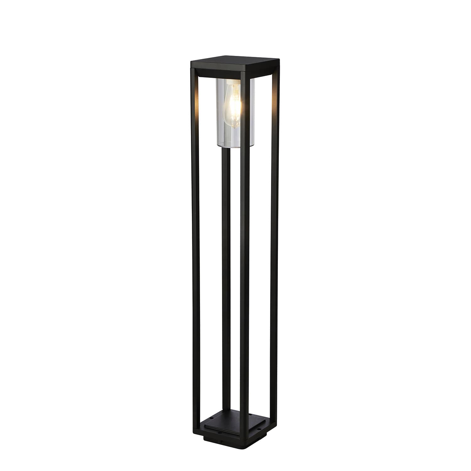 Atlanta Outdoor Post - Metallo nero e policarbonato