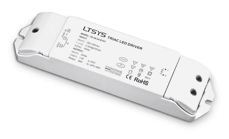 GSTT16- ALIMENTATORE DIMMERABILE IP20 PER STRISCE LED 24V 36W