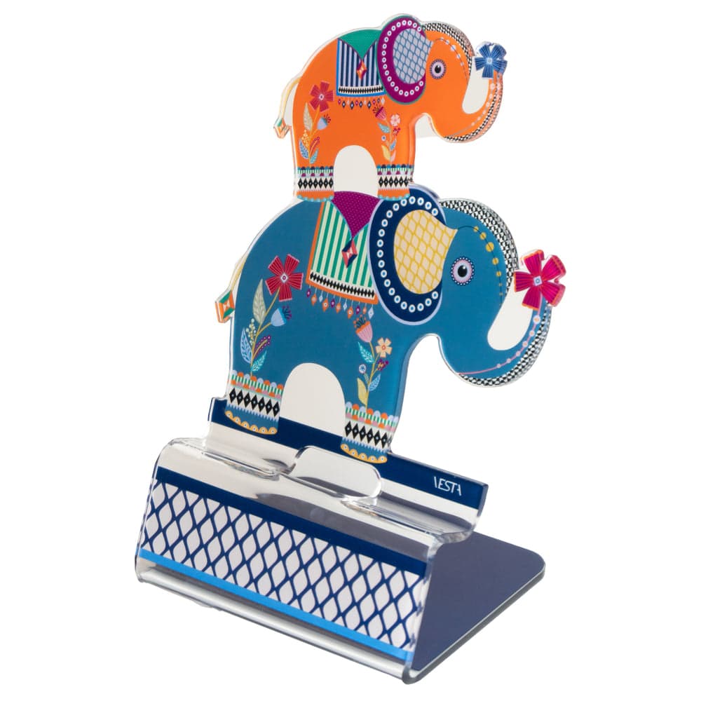 HAPPY PHONE ELEFANTE IN CRISTALLO ACRILICO DECORATO