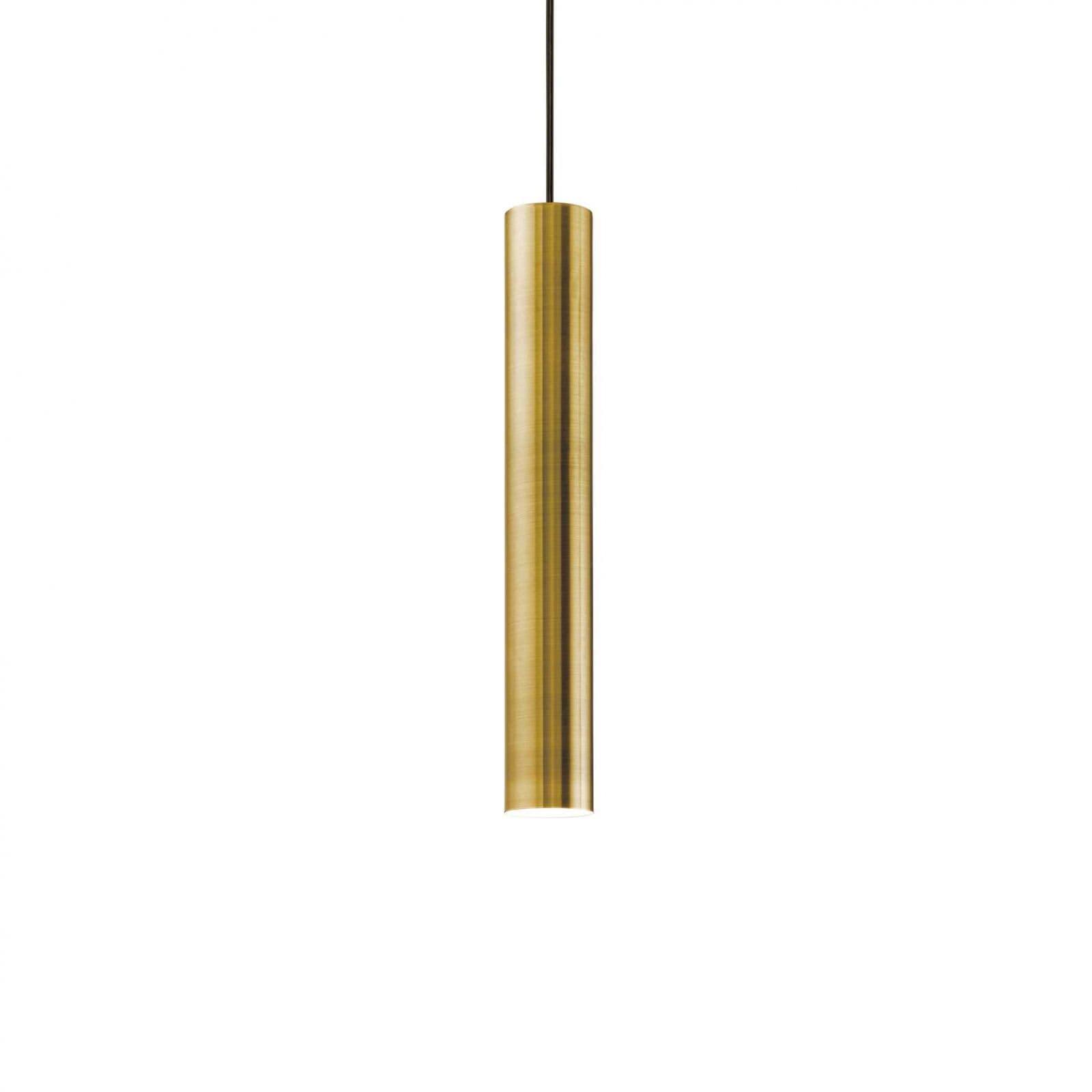 LOOK ROUND SOSPENSIONE 1 LUCE ATTACCO GU10 D.6X40CM BRUNITO