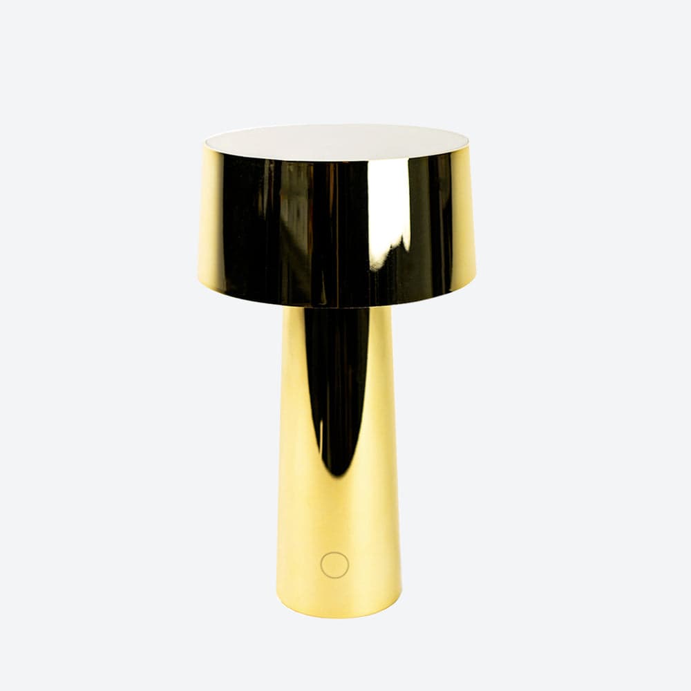 LAMPADA DA TAVOLO WIRELESS MUSH LED 3W 3000°K 200lm A BATTERIA ORO