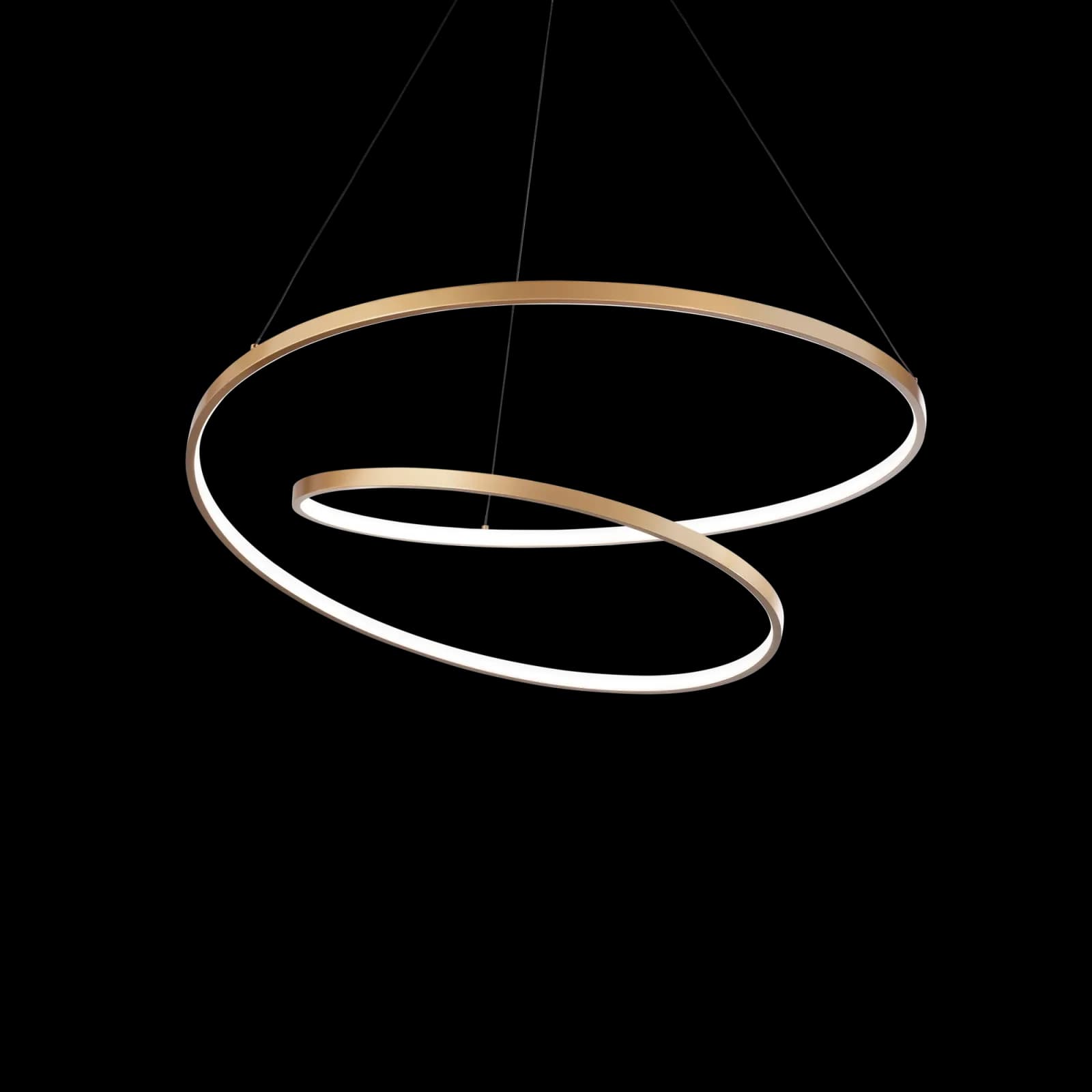 OZ LAMPADARIO A SOSPENSIONE LED SMD 47 W On-Off 5000 lm 2700 K D.60CM OTTONE