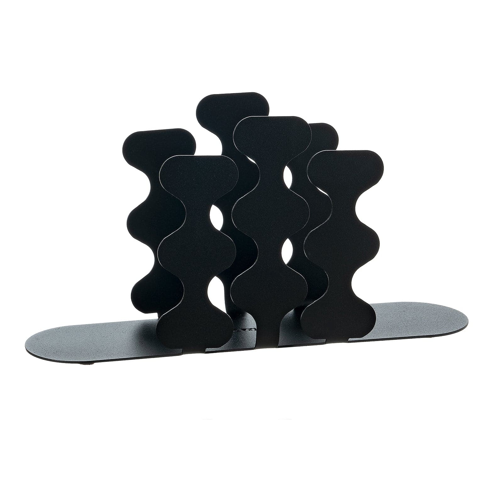 Portatovaglioli di design Nori verticale nero