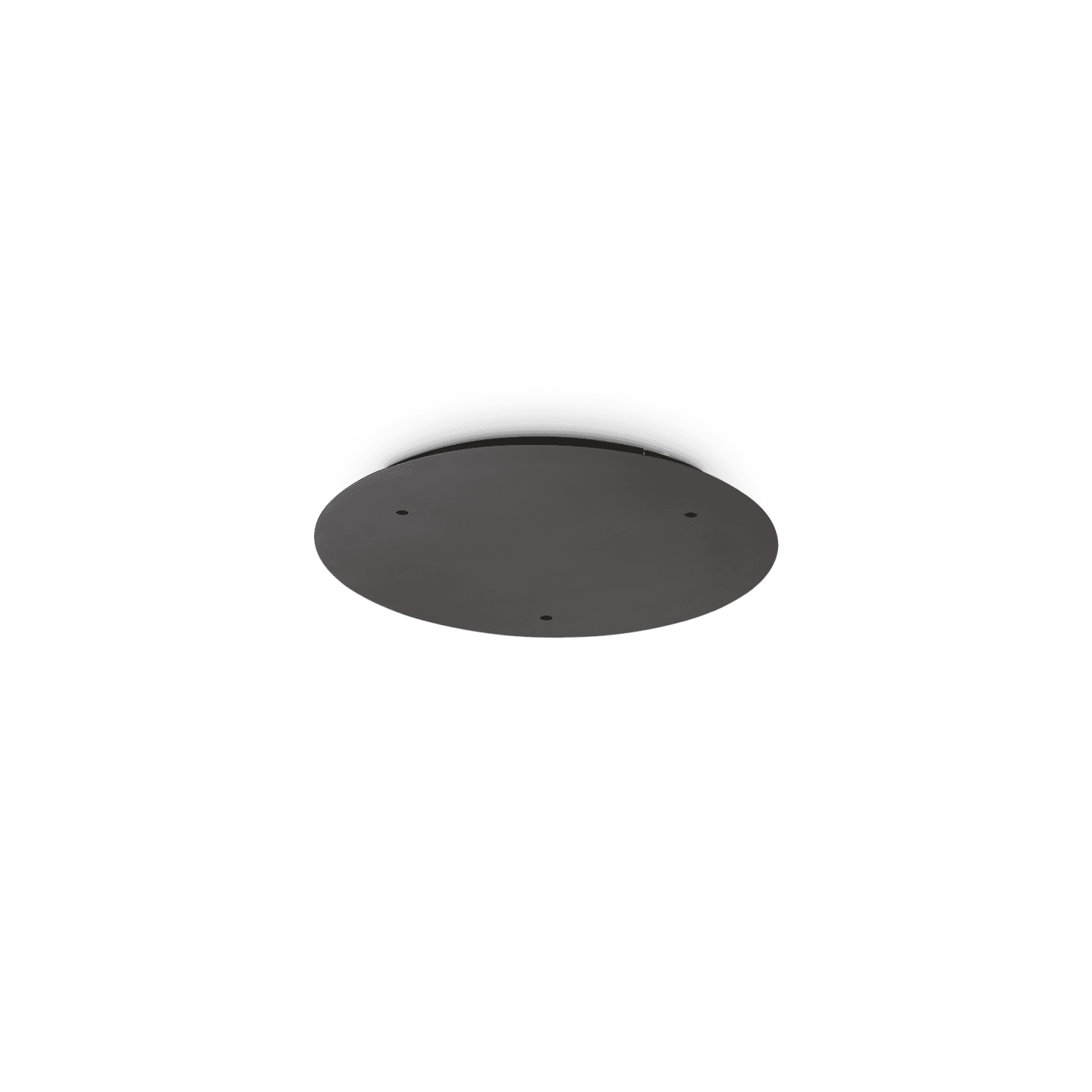 ROSONE IN METALLO 3 PUNTI LUCE NERO 30CM