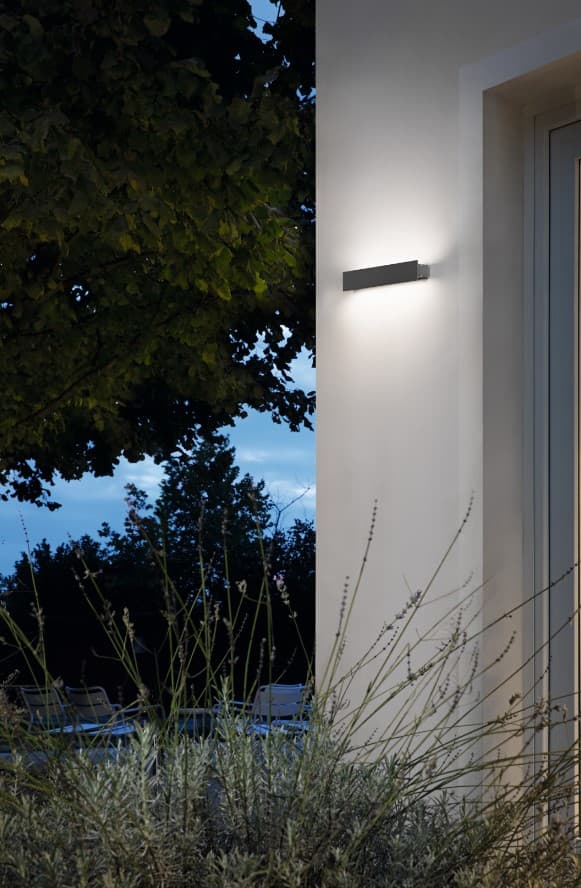 SIMBA APPLIQUE LED DOPPIA EMISSIONE L.100CM IP54 ANTRACITE 4000K 1100LM 20W