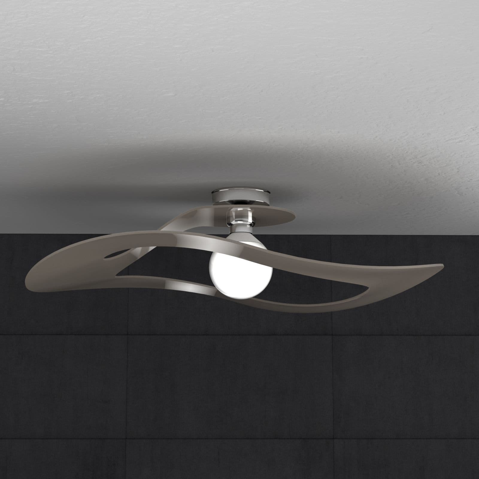 SURF PLAFONIERA D.70 CM. 1 LUCE TORTORA 1145-PL70-TO