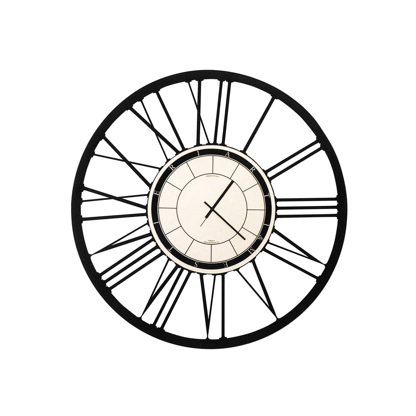 Orologio da parete di design classico piccolo Big 50 Nero