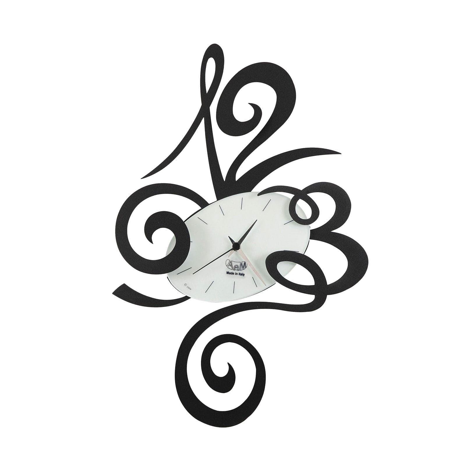 Orologio da parete di design Robin piccolo Nero