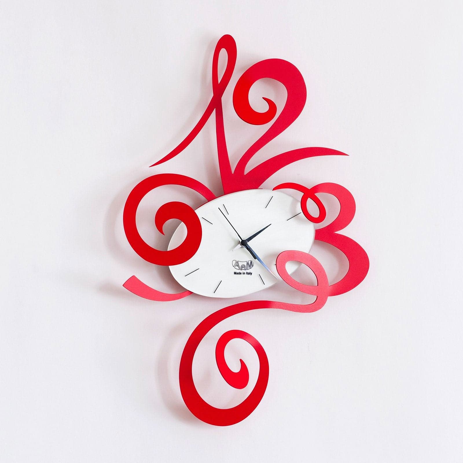 Orologio da parete di design Robin piccolo Rosso