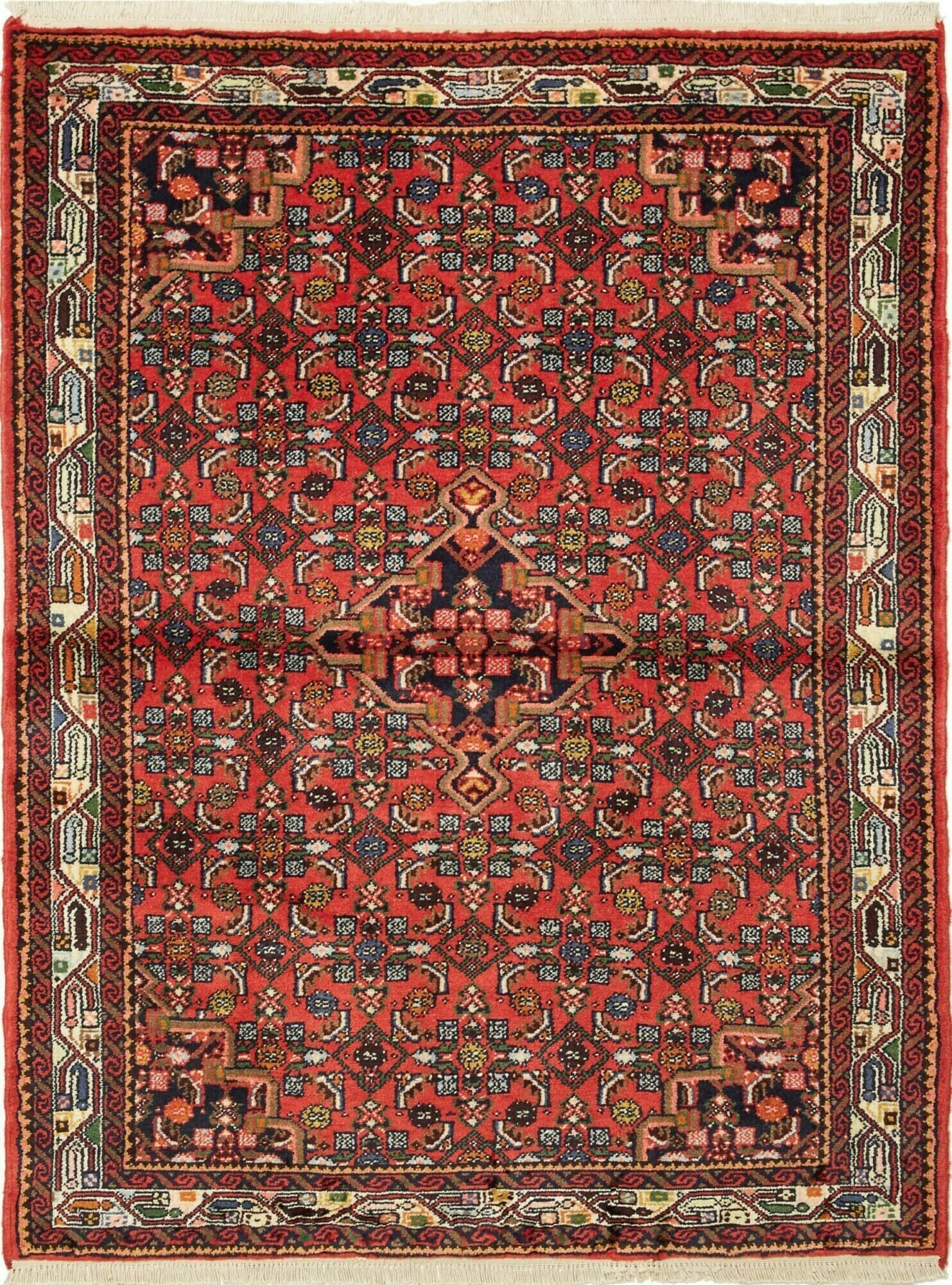 Medaglione Rosso Blu 103x136 Cm