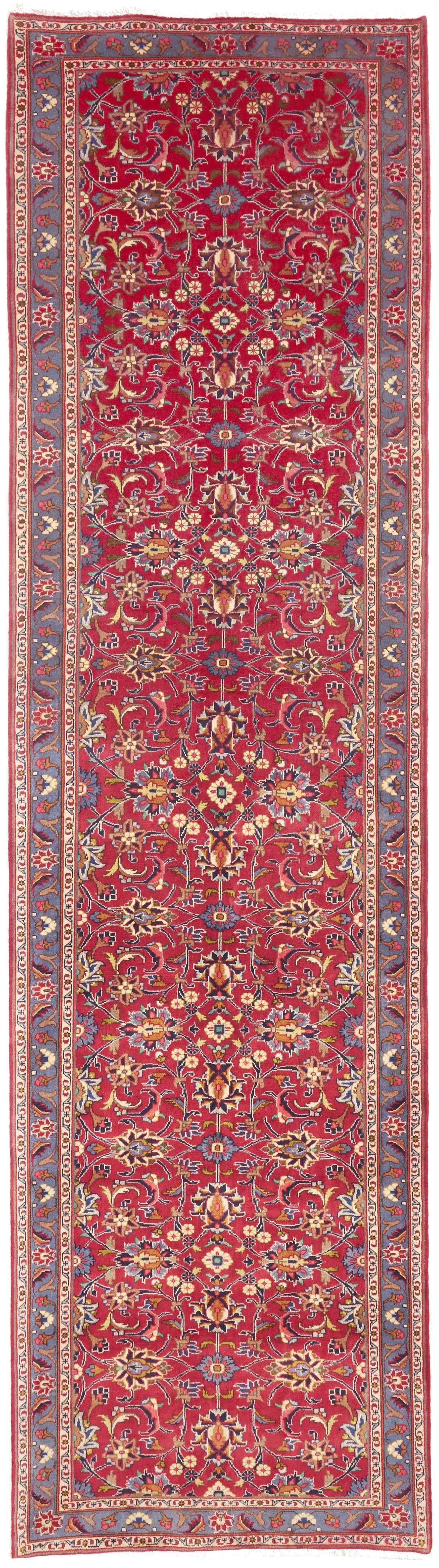 Kashmar Persia Floreale Rosso Bordeaux 100x390 Cm