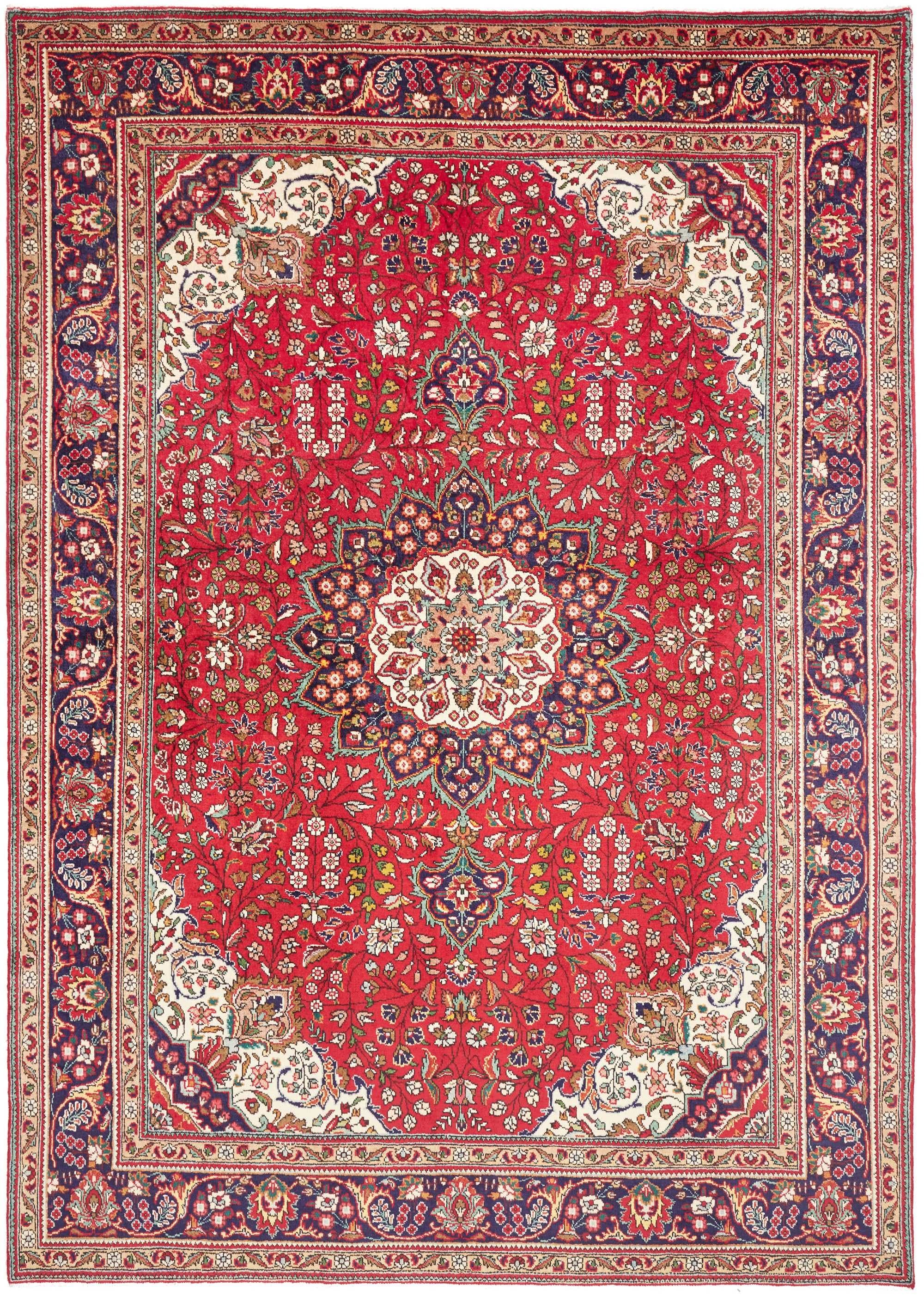 Tabriz Persia Rosso Blu Scuro 230x328 cm