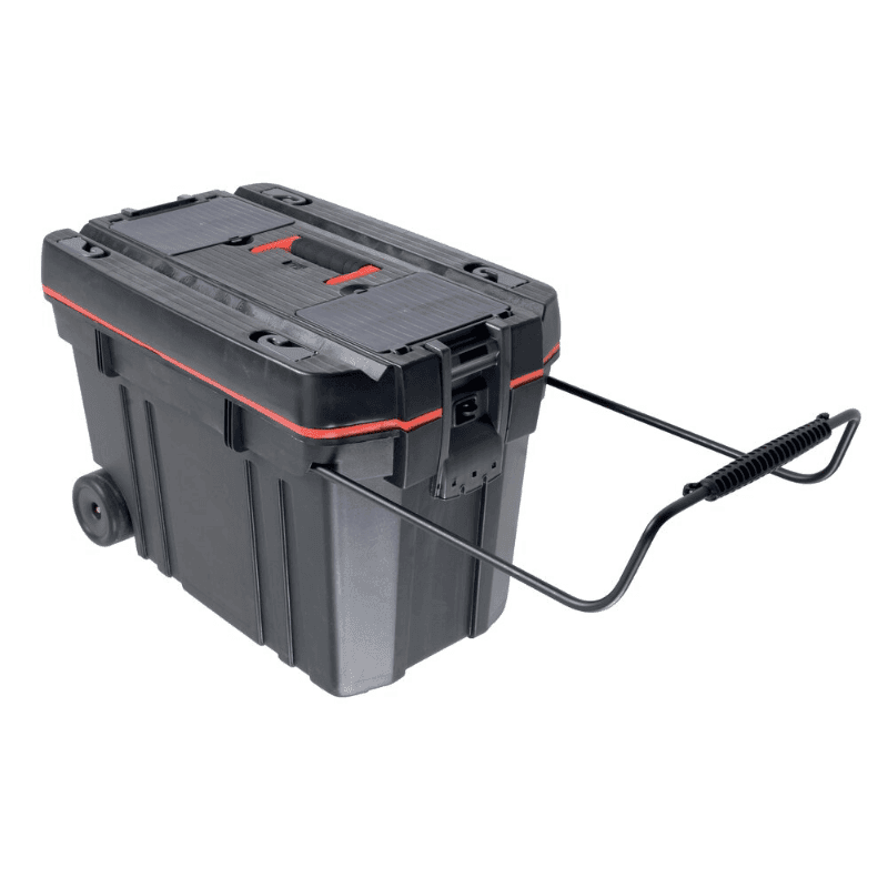 Baule porta utensili in plastica con ruote gommate e maniglione Valex 1980075